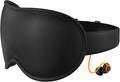 Light Blocking Sleep Mask with Adjustable Strap, 3D Eye Mask for Sleeping, Side Sleeper Friendly for Men & Women, Zero Eye Pressure Blindfold for Travel, Nap