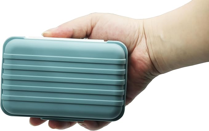2 Pack Travel Soap Case Holder,Portable Soap Box with Draining Layer for Shower,Bathroom,Camping,Hiking,Gym