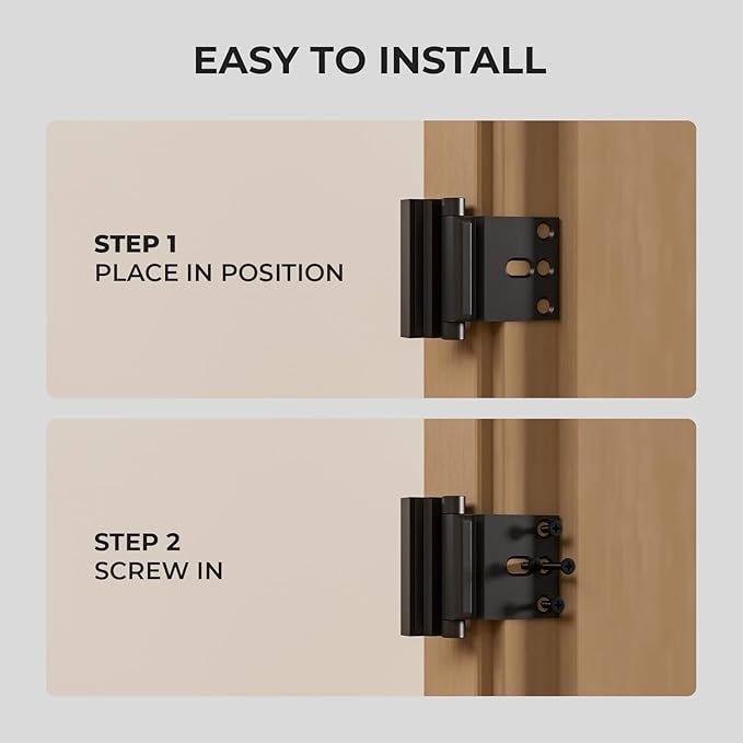 Greatalent 2Pack Home Security Door Reinforcement Lock Childproof, Door Locks for Kids Safety, Door Lock Latch Stopper for Front Door Inside Top of Door, Aluminum Construction Finish