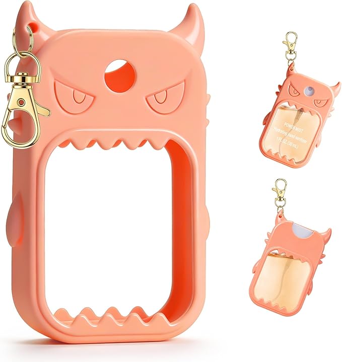 JAMIEWIN Spray Hand Sanitizer Case Compatible with Touchland Hand Sanitizer 1fl. Oz. Monster Silicone Case Holder Accessory
