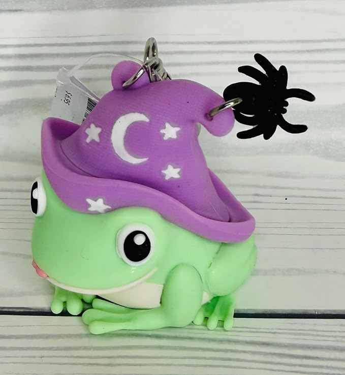 Bath and Body Works Magical Green Frog With Purple Hat Pocketbac Hand Sanitzer Holder