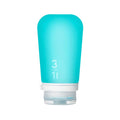 humangear GoToob+ (Large) | Refillable Silicone Travel Bottle | Locking Lid | Food-Safe Material | Aqua, Large (3.4 fl.oz.; 100ml)