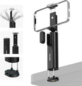 Universal Airplane Phone Holder, Handsfree Bluetooth Phone Stand with 360° Rotation, Travel Essentials Page Turner Remote for TikTok & Mobile Controller, Ideal for Flying, Home, and Office Use