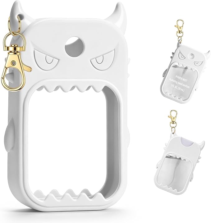 JAMIEWIN Spray Hand Sanitizer Case Compatible with Touchland Hand Sanitizer 1fl. Oz. Monster Silicone Case Holder Accessory