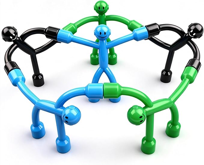 Magnetic Travel Toys for Kids 6PC, Magnetic People Figures Fidget Toys Airplane Car Travel Activities Essential, Sensory Toys for ADHD Autism,Desk Toys for Adults Teens