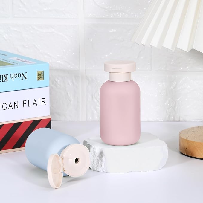 Travel Shampoo Bottle, Empty Plastic Squeeze Bottles 3.4oz with Flip Cap, Lotion Container for Toiletries