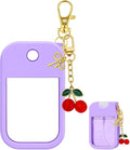 SAANG & JAT Hand Sanitizer Spray Case Compatible with Touchland, Silicone Holder Cherry Keychain for Touch Land Mist Case