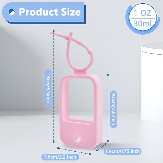 Silicone Case Compatible with Touchland Hand Sanitizer Spray (Fit for 1 FL OZ) Hand Sanitizer Holder Protective Case