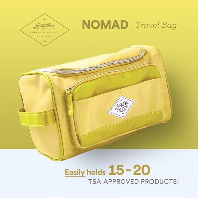 Convenience Kits International Women’s Super Premium 31 pc Travel Kit Featuring: Ensemble of Travel-Size Personal Care Products, Travel Essentials in Large Toiletry Bag (Yellow)