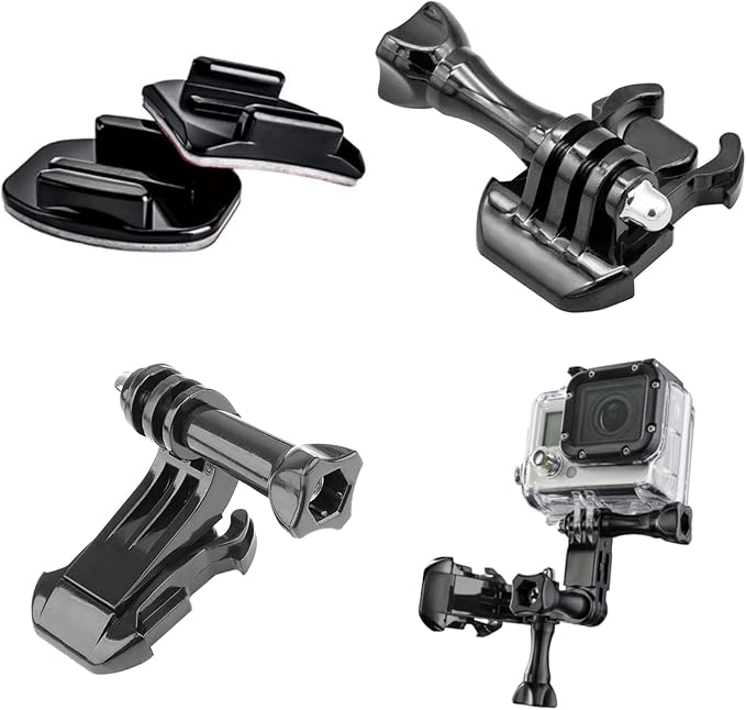36 in 1 Accessories Kit for Action Camera, Chest & Head Strap Mount, 360° Rotating Wrist Strap Mount, Backpack Clip, Suction Cup Mount, Floating Handle Grip and Various Adjustable Camera Accessories