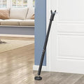 Door Stoppers Security Bar,Heavy Duty Portable Door Lock,2-in-1 Adjustable Sliding Door Lock Bar,Door Barricade Security Bars for Window, Front Door, Patio Door, Apartment, Hotel Room (Black)