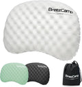 Ultralight Inflatable Camping Pillow with Soft Cover, Compact Compressible Portable Travel Air Pillow, Blow Up Camp Pillows for Outdoor Camp Sport Hiking Backpacking Travel Essential White