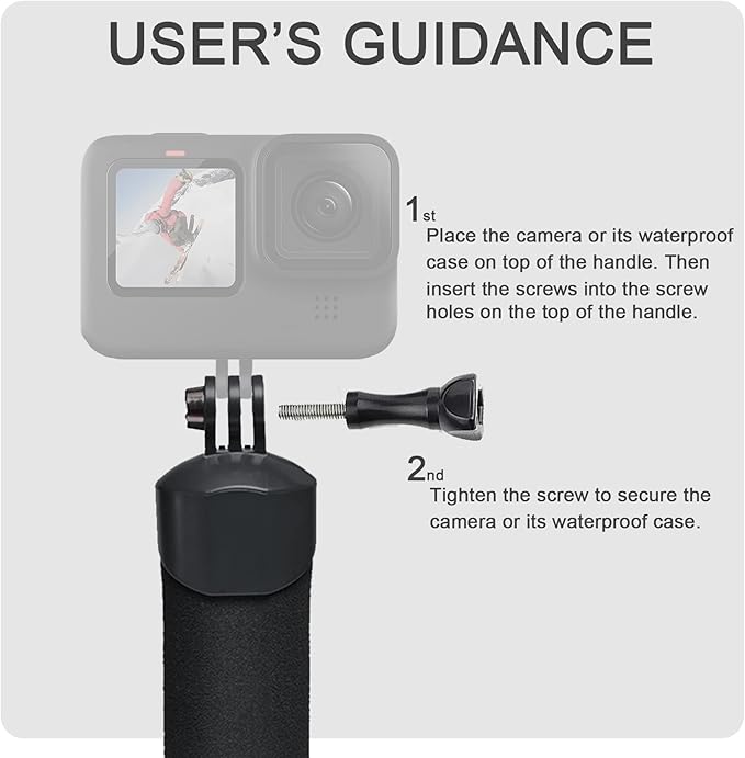 FitStill 60M/196FT Diving Kit for DJI osmo Action 6, Waterproof Housing + Buoyancy Handle for Underwater Shooting DJI Action 6 Protective Accessories