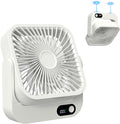 Portable Magnetic Travel Fan, 5000mAh Rechargeable Battery Powered, Mini Personal Travel Fan for Sleeping Attach Magnetically&Desk Use, Essentials for Italy European Travel Plane Hotel