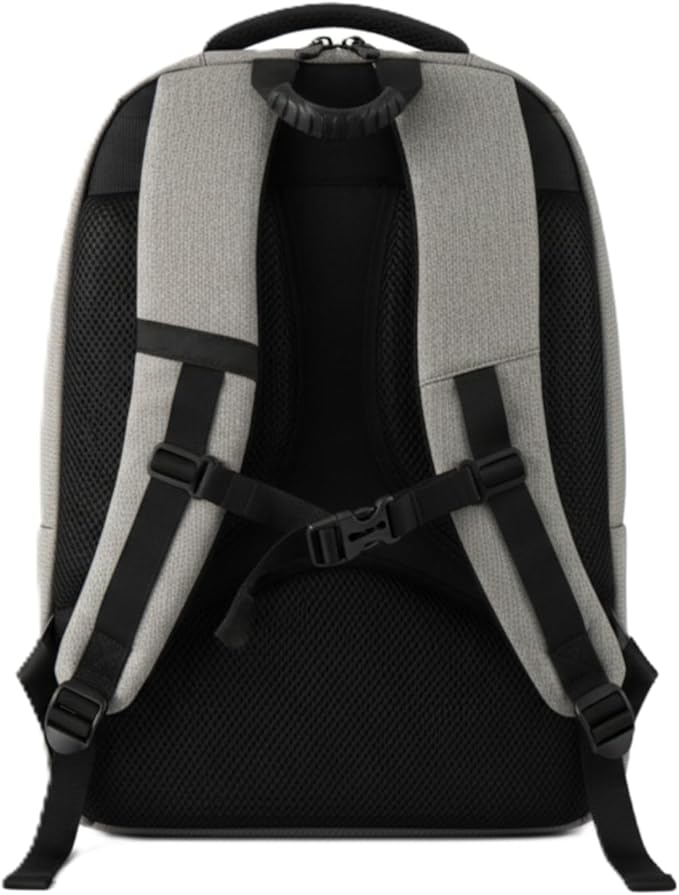 Anti Theft Travel Backpack, 15" Laptop Backpack w/Lockable Hidden Zipper Access Pockets, Water & Slash Resistant Nylon, Locking Carabiner, GPS Pocket. TSA Approved Work Theft Proof Daypack (Gray)