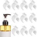 10 PCS Leakproof Cosmetic Dispenser Pump Lock Clip, Plastic Bottle Pumps Lock Clips Shampoo Pump Bottle Leakproof Clip for Cleansing Oil Shampoo Lotion Bottles, Travel Friendly Makeup (White)