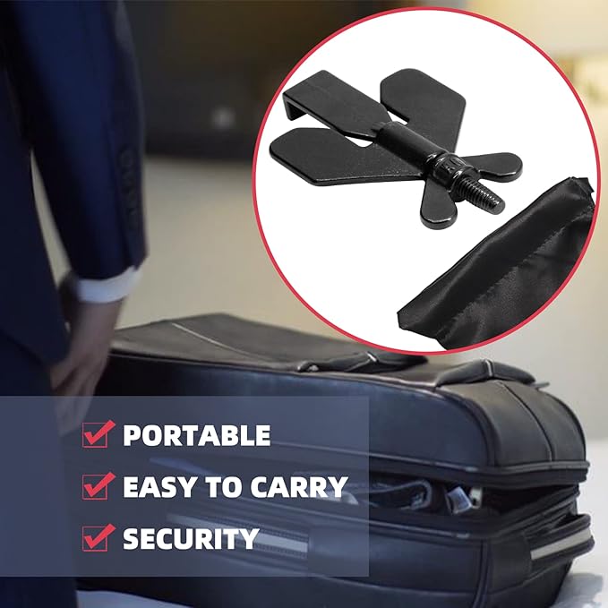 1 PCS Portable Door Lock,Door Lock,Home Security Door Locker Travel Lockdown Locks for Additional Safety and Privacy Protion,Door Lock Security Devices,for Home Hotel School Apartment