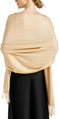 Soft Silky Pashmina Shawl Wraps Solid Colors Scarf for Wedding Evening Dresses