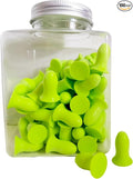Fan Wu Soft Foam Earplugs 50 Pairs – 32dB Noise Reduction for Sleeping, Travel & Work | Small/XS Size for Kids & Women & Petite Adults | Reusable Comfort Fit | Green