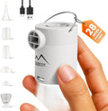 Portable Pool Inflatable Air Pump - 5kPa Upgrade Electric Camping Travel Vacuum Mini Inflator Pump for Inflatables - Battery Mattress Bed Small Float Pumps - Tiny Rechargeable Pumps for Storage Bags