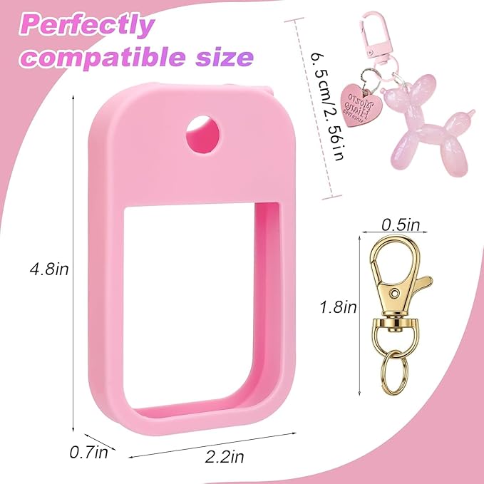 Silicone Case Compatible with Touchland Hand Sanitizer Spray, Protective Case for Power Mist and Glow Mist 1 fl oz
