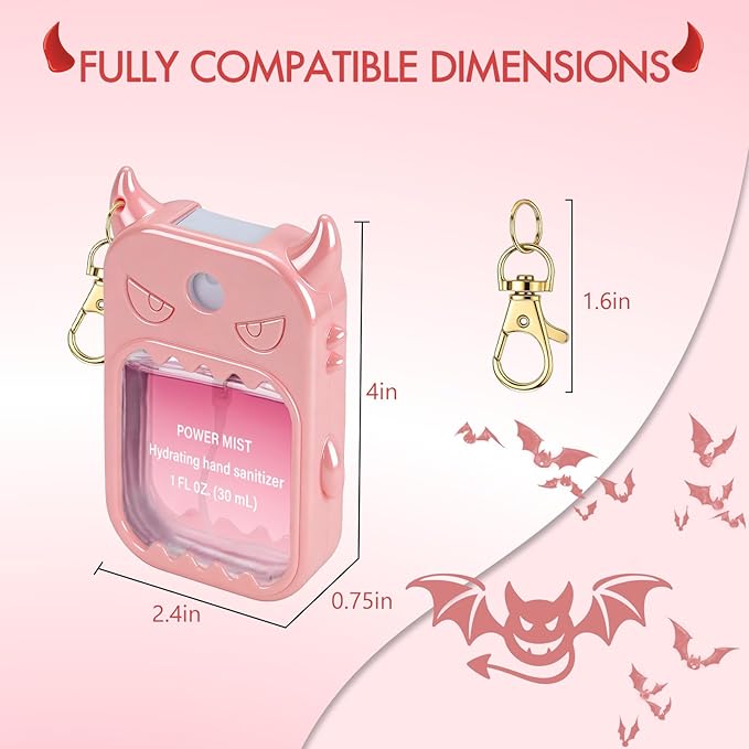 JAMIEWIN Spray Hand Sanitizer Case Compatible with Touchland Hand Sanitizer 1fl. Oz. Monster Silicone Case Holder Accessory