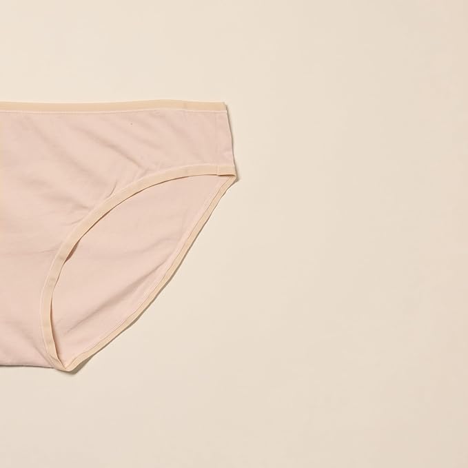 Amazon Essentials Women's Breathable Cotton Bikini Brief Underwear with Full Coverage, Multipacks