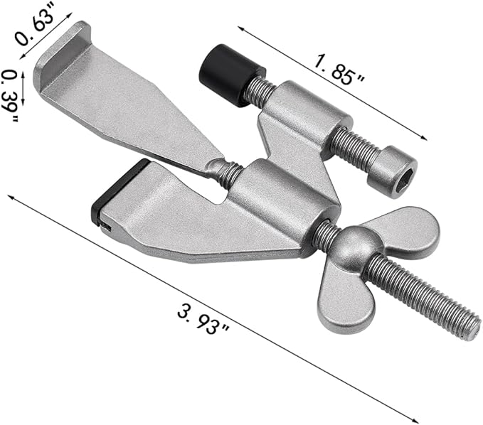 INIRET Grey Adjustable Heavy Duty Portable Door Lock,Security Device for Enhanced Safety,for Home,Travel,Hotels,Apartments Prevents Unauthorized Entry,No Drill,Silicone Protector Caps Included