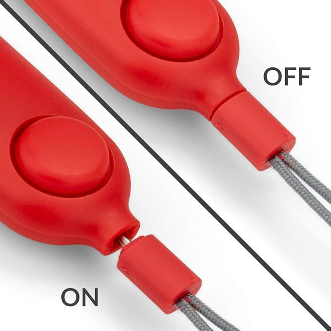 Nathan Personal Alarm Ripcord. SafeRun Siren in Case of Emergency 120DB with/Without Strobe Light. Security Clip for Running, Waking, Hiking, Biking and More. Very Loud and Bright Easy to use, Fast.