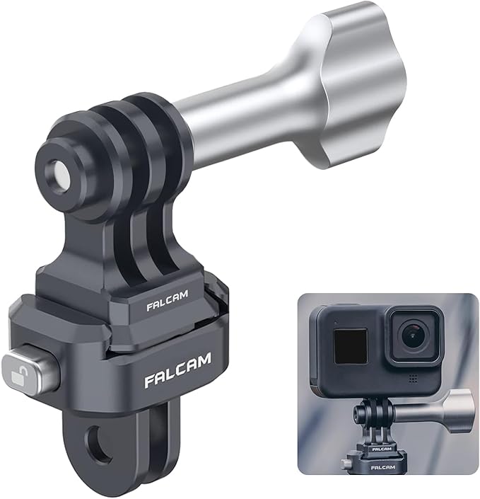 ULANZI Falcam F22 Quick Release Kit for Action Camera and DJI OSMO - Aluminum Action Camera Mounting Adapter Convert to F22 QR System with 1/4" Thread for Tripods, Selfie Sticks, Vlogging Accessories