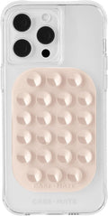 Case-Mate Adhesive Suction Cup Phone Mount - Sticky Phone Grip with Strong 3M Adhesive - Anti-Slip Phone Holder - Content Creator Essentials - Compatible with iPhone, Android Phones & Cases - Nude