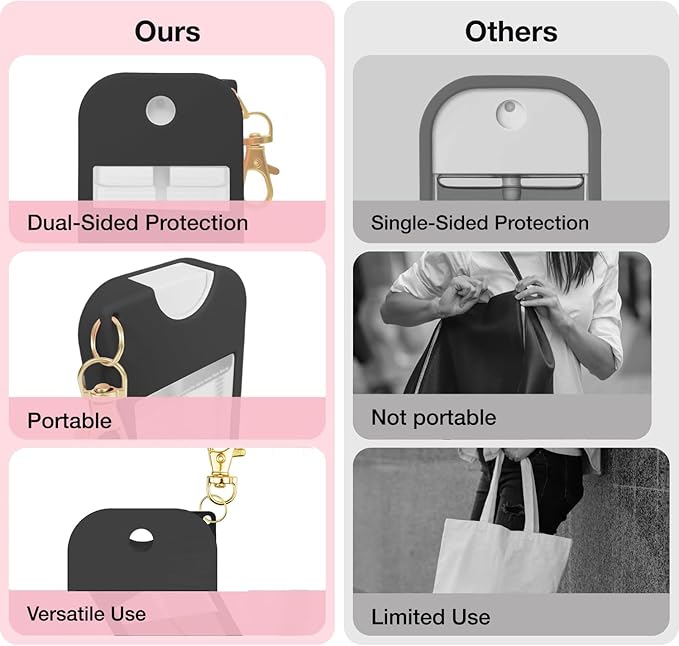 Silicone Case Compatible with Touchland Hand Sanitizer Spray, Protective Case for Power Mist and Glow Mist 1 fl oz