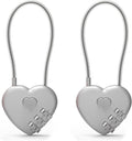 Combination Padlock, Small Cable Lock with Code, Candados para Locker, Combo Cable Lock for Luggage, Suitcase, Gym Locker, Backpack Zipper, Cabinet, Mailbox, Outdoor Use, Travel Safe Bag