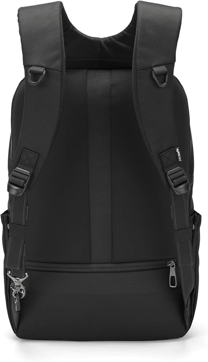 Pacsafe Metrosafe X Anti Theft 25L Backpack - With Padded 15" Laptop Sleeve, Black