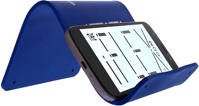 iFLEX Cell Phone Stand and Tablet Stand for Air Travel, Work and Home- Flexible Phone Holder is the Perfect iPhone Stand and Holds Any Mobile Device- Non-Slip Grip, Strong and Durable- Dark Navy Blue