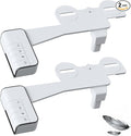 Hibbent 2 Pack Bidet Attachment for Toilet, Non-Electric Dual Nozzle for Frontal & Rear Wash, Adjustable Water Pressure Control, Fresh Water Bidet Toilet Seat, Self Cleaning Water Sprayer, Black