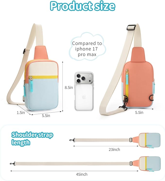 Mothers Day Gifts for Daughter, Birthday Graduation Gifts for 8 9 10 11 12 Year Old Teens Girls Her,Fanny Pack Sling Crossbody Bag Belt Bags Purse, Preppy Teen Girl Gift Trendy Stuff Travel Essentials