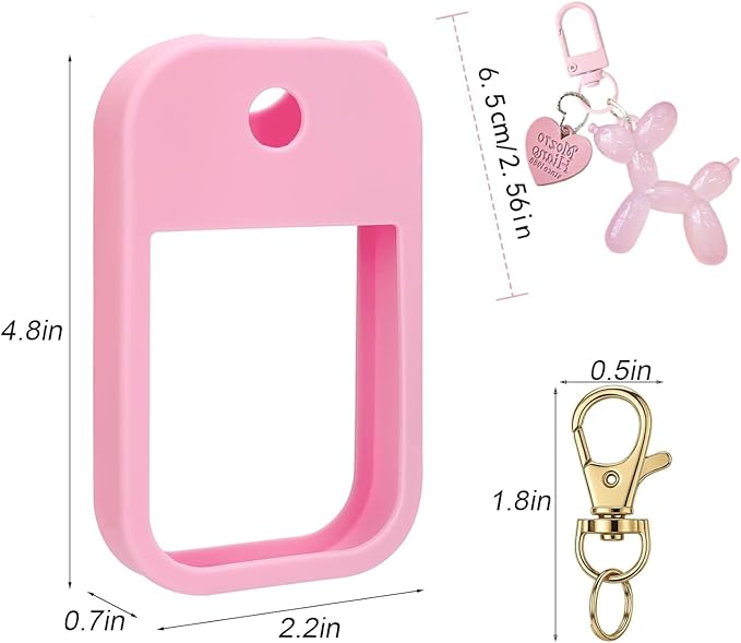 Silicone Case Compatible with Touchland Hand Sanitizer Spray, Protective Case for Power Mist and Glow Mist 1 fl oz