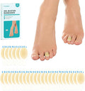 Promifun Blister Bandages Blister Pads - 28 ct Blister Cushions - Water Resistant Hydrocolloid Bandage for Foot, Toe, Heel - Gel Blister Bandages for Prevention & Recovery, Toe Pack