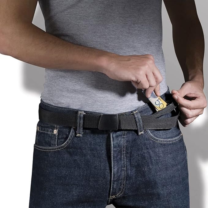 Pacsafe Cashsafe Anti-Theft Travel Belt Wallet, Black