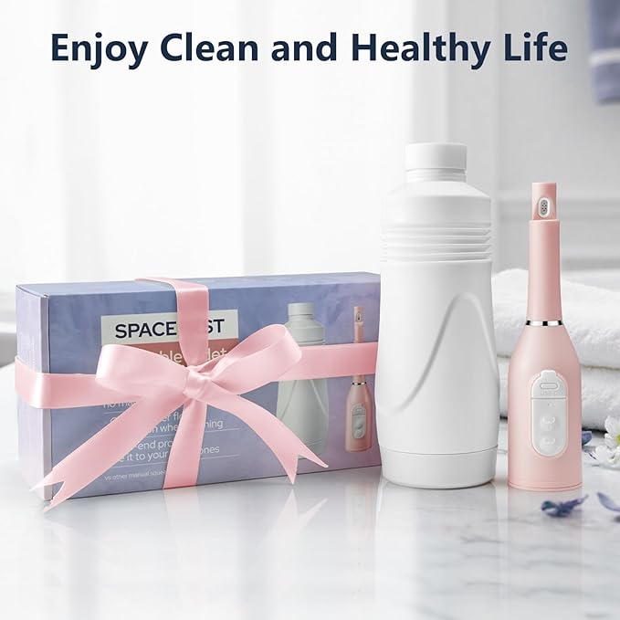 Portable Bidet for Women, 550ml Portable Bidet for Travel, Rechargeable Peri Bottle for Women, Providing to 70 Uses, IPX7 Waterproof for Postpartum Care, Personal Hygiene Cleaning, Perineal