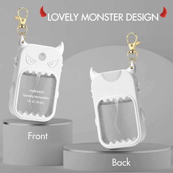JAMIEWIN Spray Hand Sanitizer Case Compatible with Touchland Hand Sanitizer 1fl. Oz. Monster Silicone Case Holder Accessory