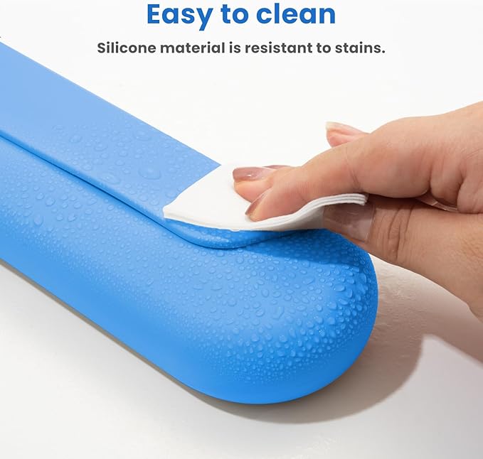 Silicone Electric Toothbrush Travel Case, Manual Toothbrush Travel Cover for Men and Women,Toothbrush Holder for Travel,Gym and More, Fits Most Manual and Electric Toothbrushes - Sky Blue