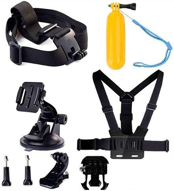 Navitech 8-in-1 Action Camera Accessories Combo Kit - Compatible with Generisch Action Camera