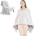 SNZ Wearable Blanket for Womens and Mens, Comfy Flannel Poncho, Snuggie Warm Shawl Wraps for Women, Birthday Gift Ideas