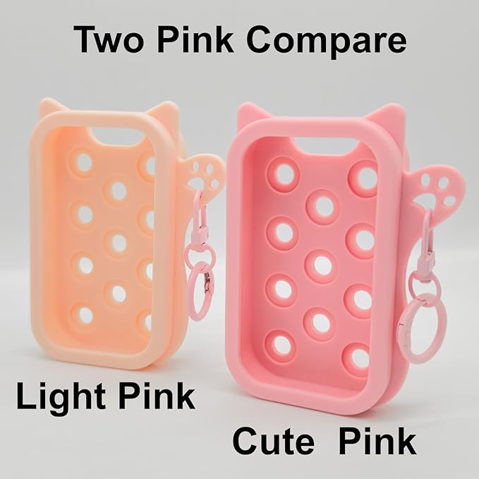Hand Sanitizer Case with 30 Charms for Touchland, Compatible with Power Mist 1 FL Oz/30ML, Croc-Style Touchland Holder (Cute Pink Food Charms)