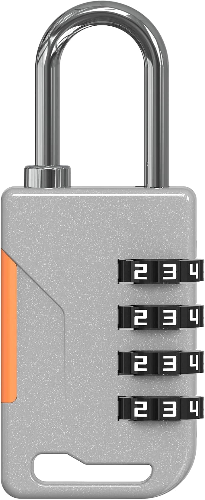 Combination Lock for Locker, Combo Gym Locker Lock with Code, Travel Luggage Padlocks, 4 Digit Combination Padlock for Cabinet, Storage Units, Suitcase, Fence, Gate, Outdoor Use (Gray)