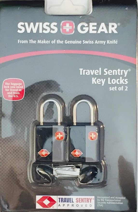 Swiss Gear Travel Key Locks & Luggage Tags - Set of 2 Each