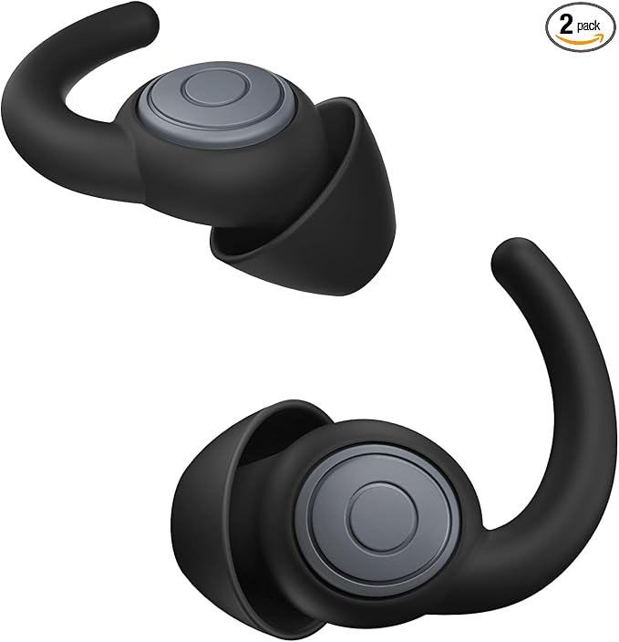 Ear Plugs for Sleeping, Noise Reduction Reusable Hearing Protection Soft Comfy Silicone Earplugs for Sleep, Snoring, Swimming, Concerts, Focus, Travel, Work, Motorcycle, 33dB Noise Cancelling
