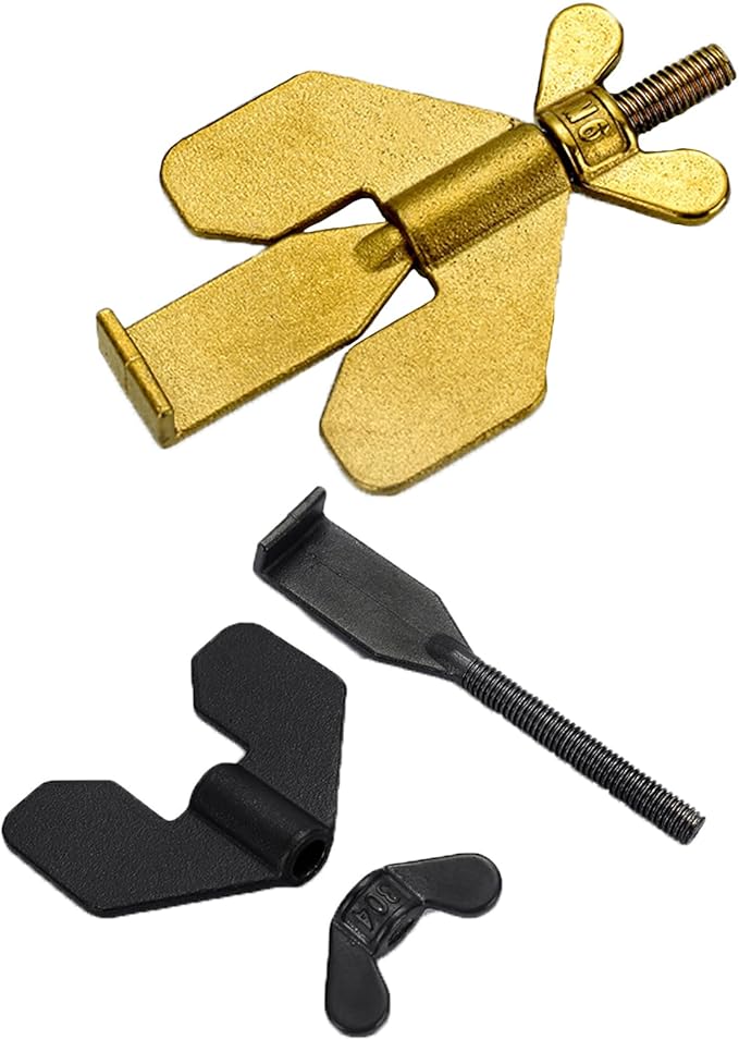 Door Stoppers Security, Portable Door Lock for Travel Anti Theft Door Blocker, Hotel Room Apartment Safety - No Drill Garage Brace Devices for Women, Children - Sleep with Peace of Mind (Gold)